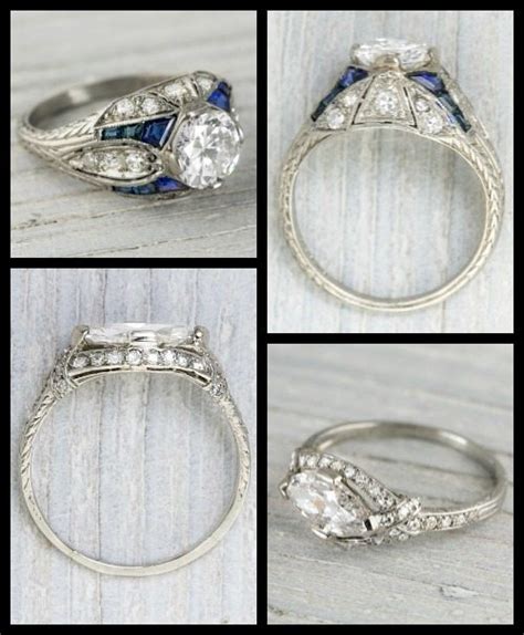 Two exceptional 1920s engagement rings. 